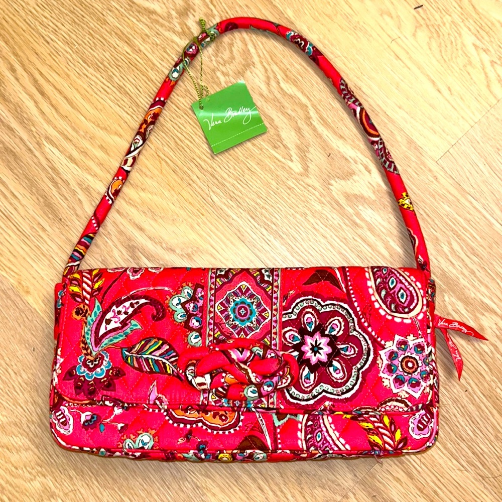 Vera Bradley Call me Coral purse clutch retired print